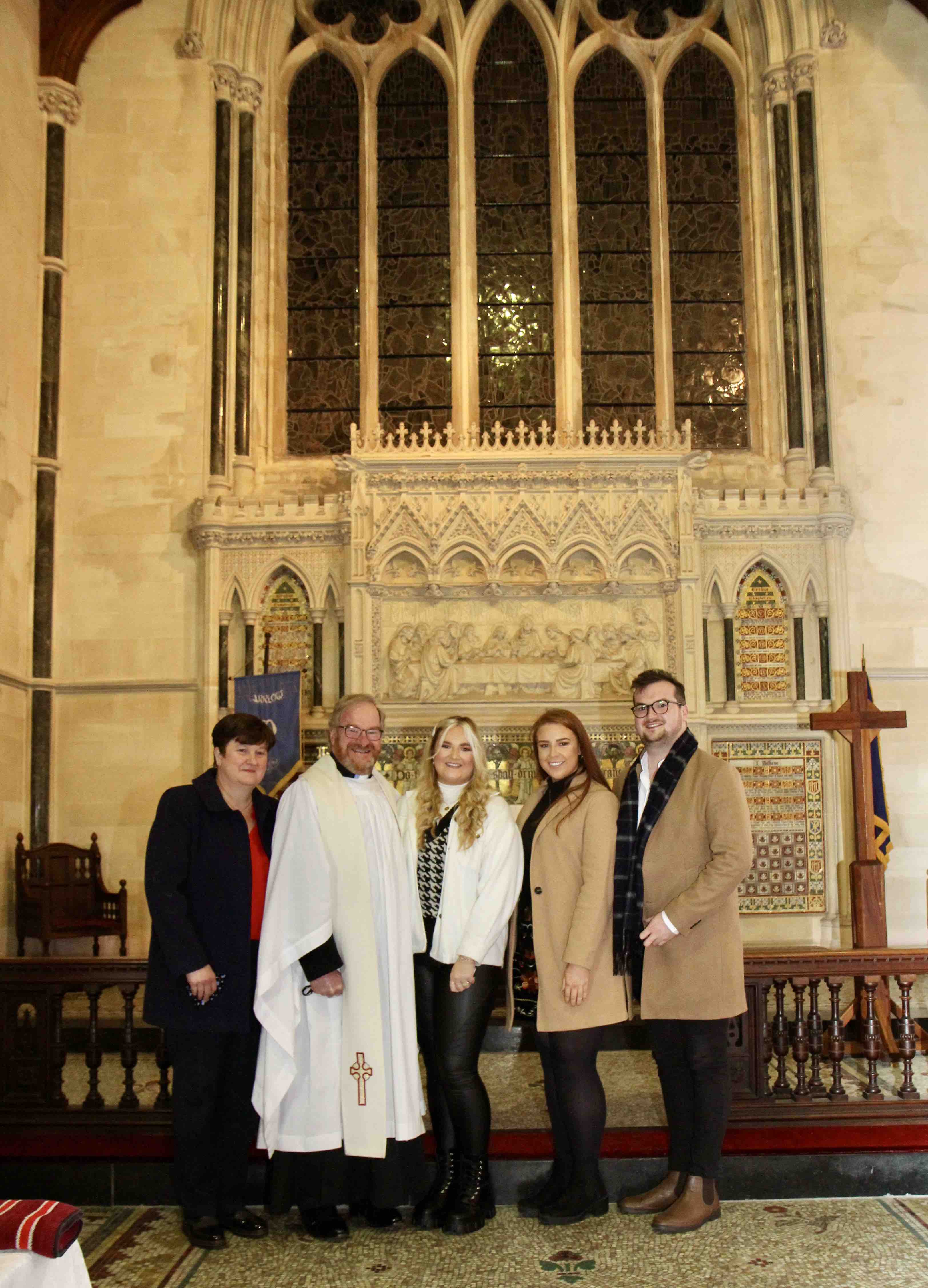 The Revd Arthur Barrett and his family.