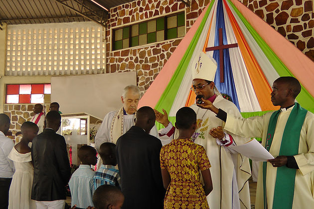 Confirmation service in St Mark's Parish, Ngagara