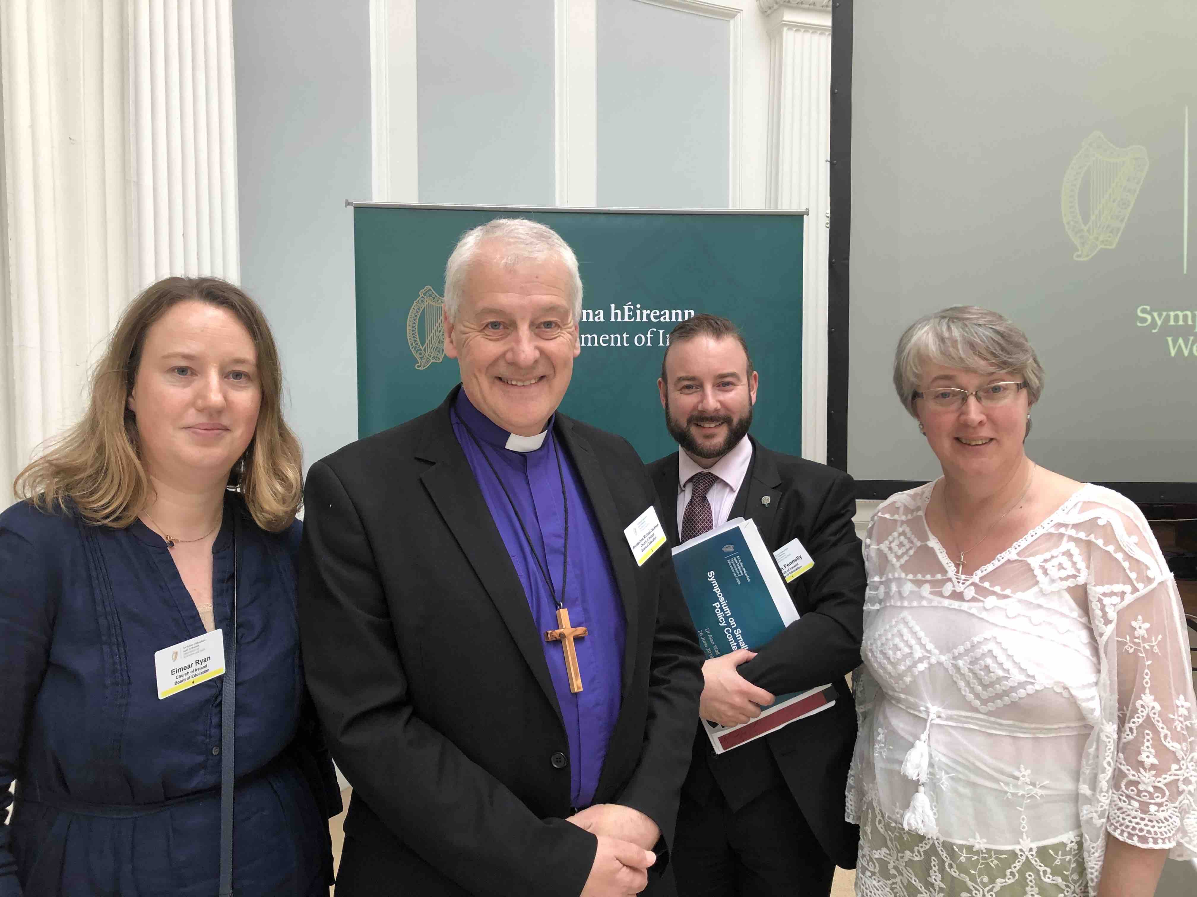 The Board of Education (RI) delegates Eimear Ryan, Archbishop Michael Jackson, Dr Ken Fennelly and the Revd Prof Anne Lodge.