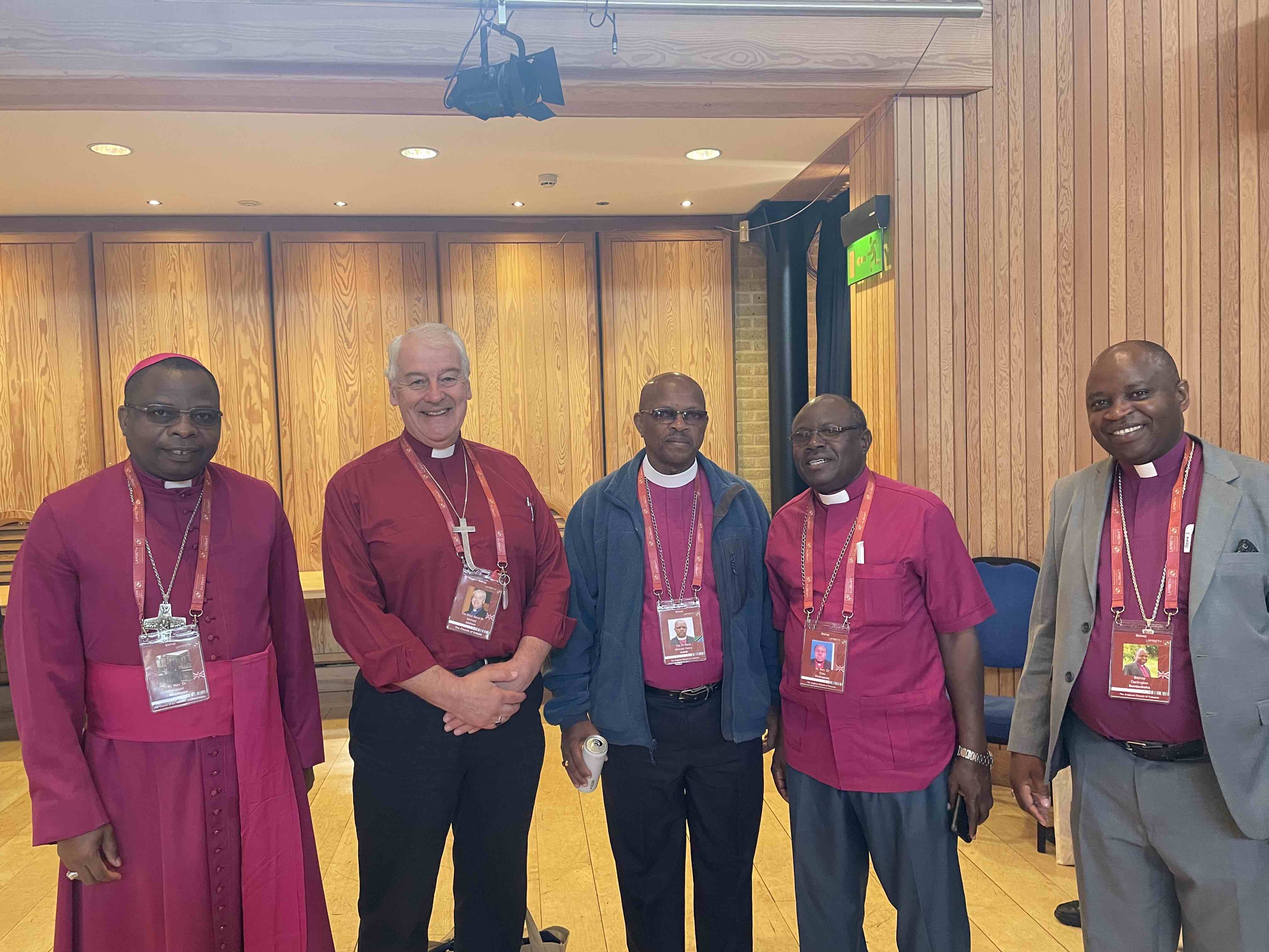 Archbishop Jackson with Bishops from Malawi.