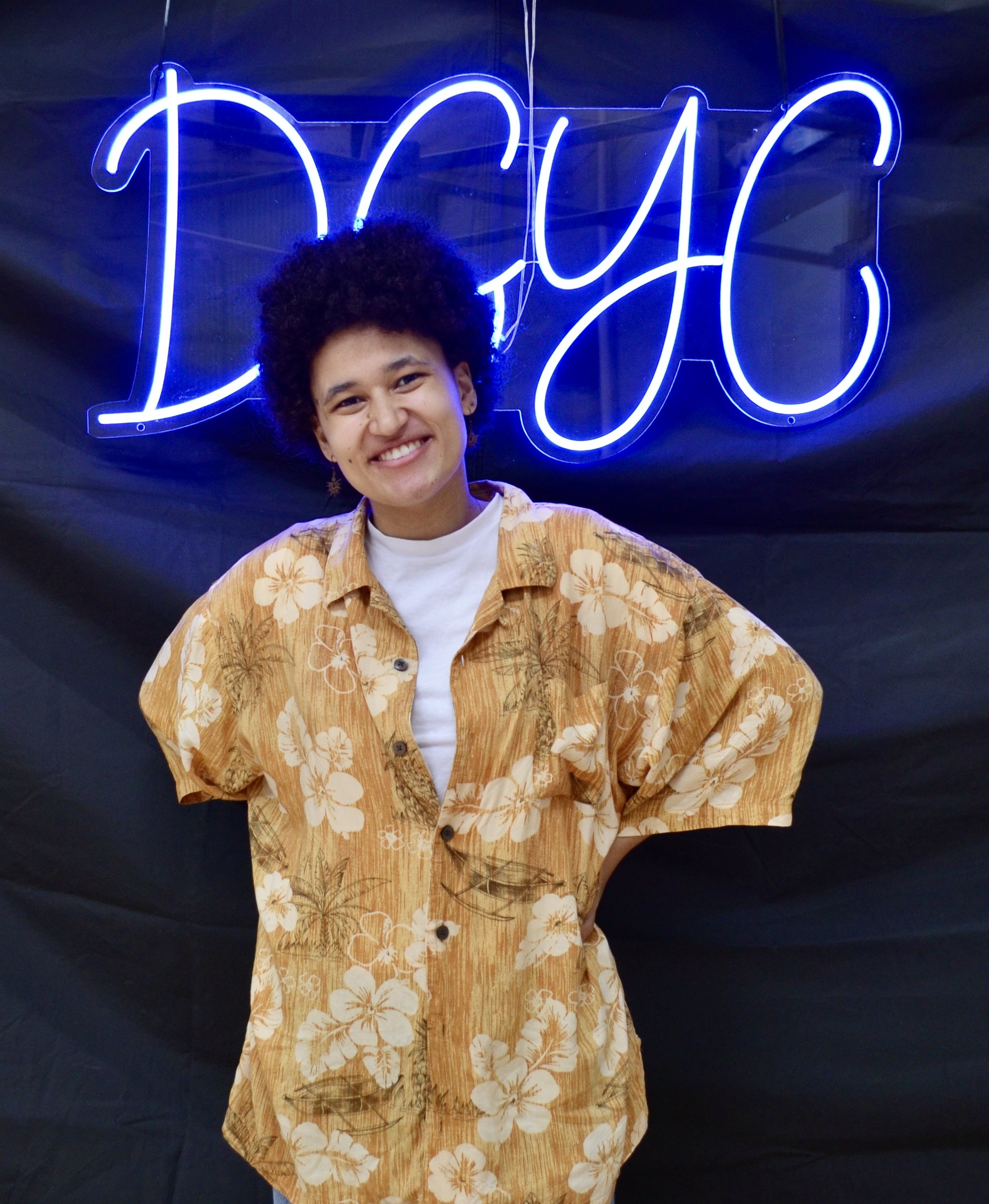 Nana with the DGYC sign.