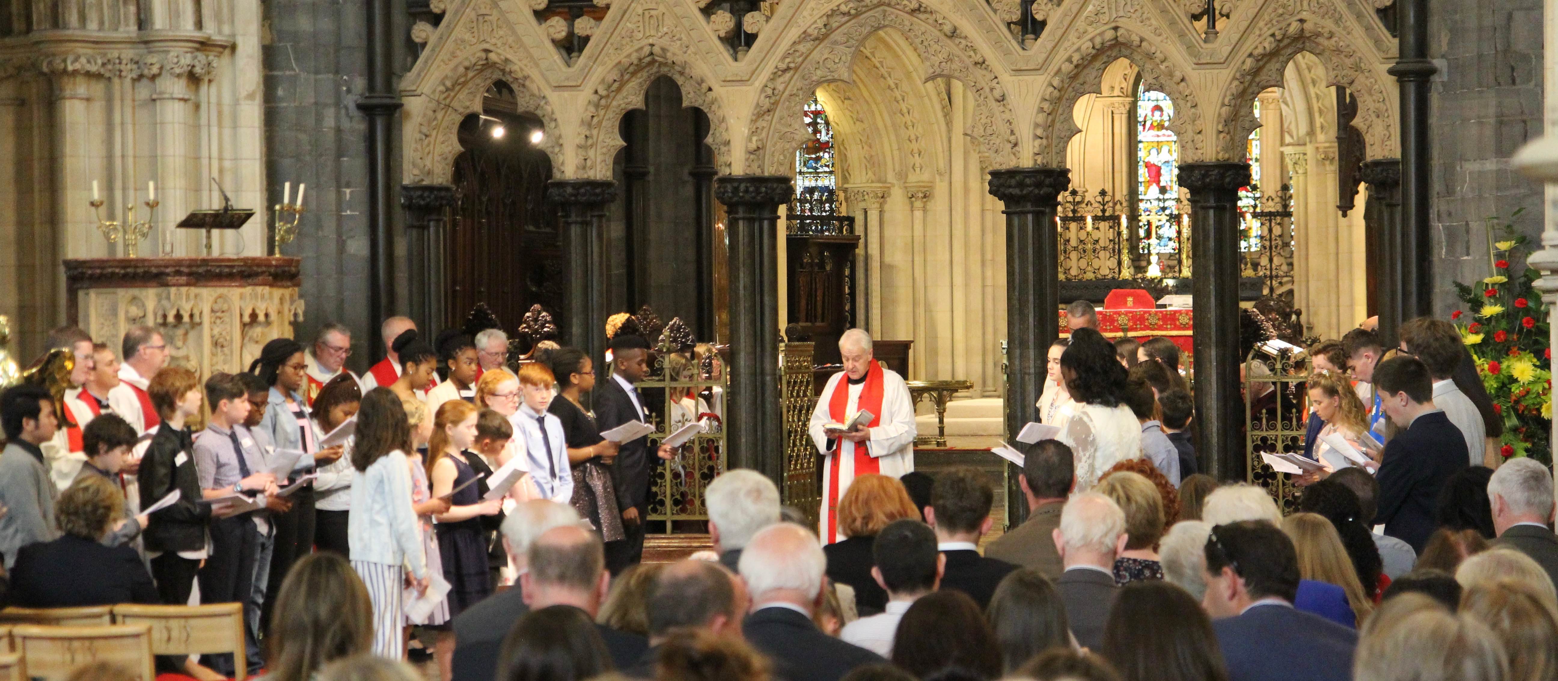 The Service of Confirmation in Christ Church Cathedral