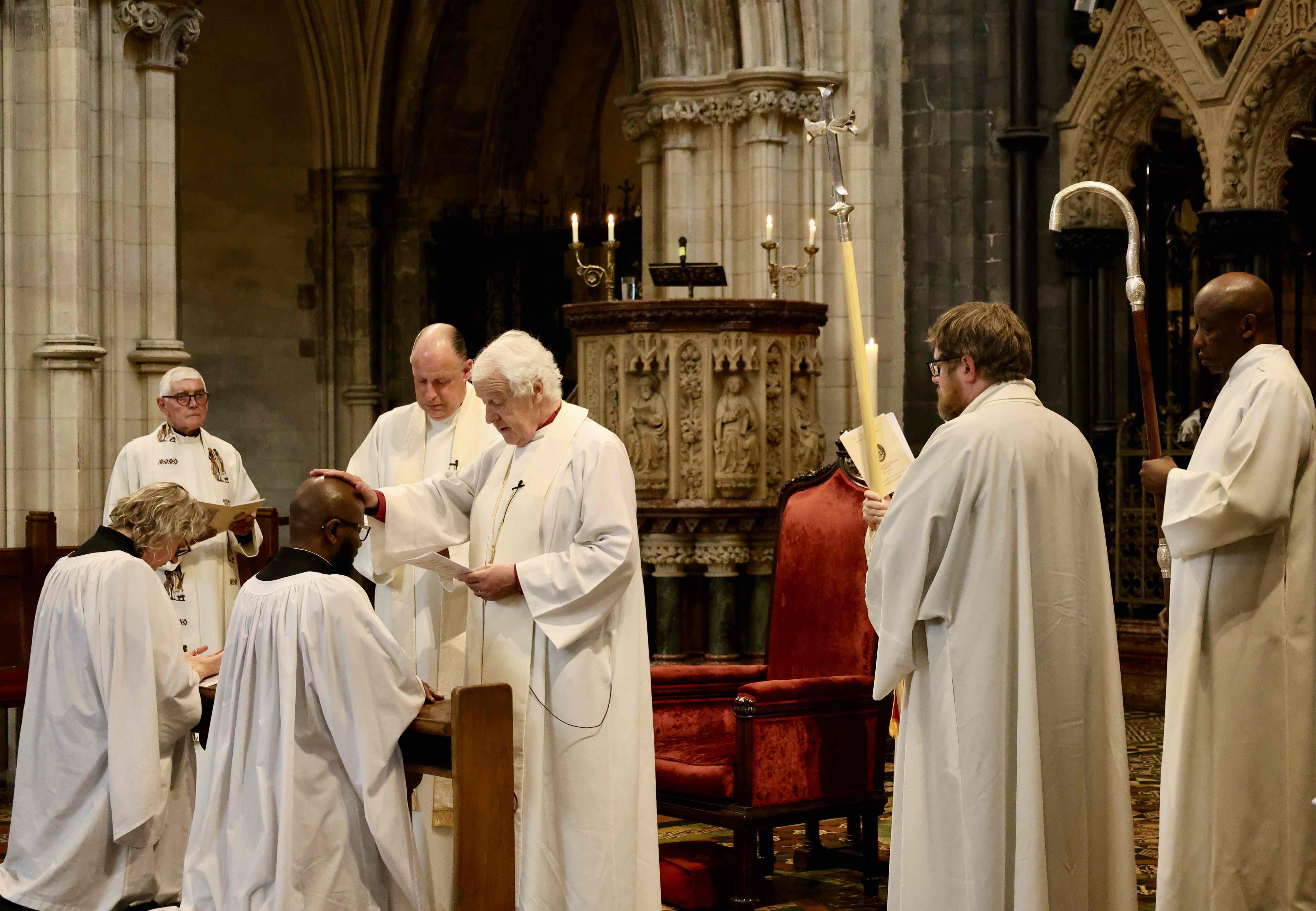 The new Deacons are ordained..