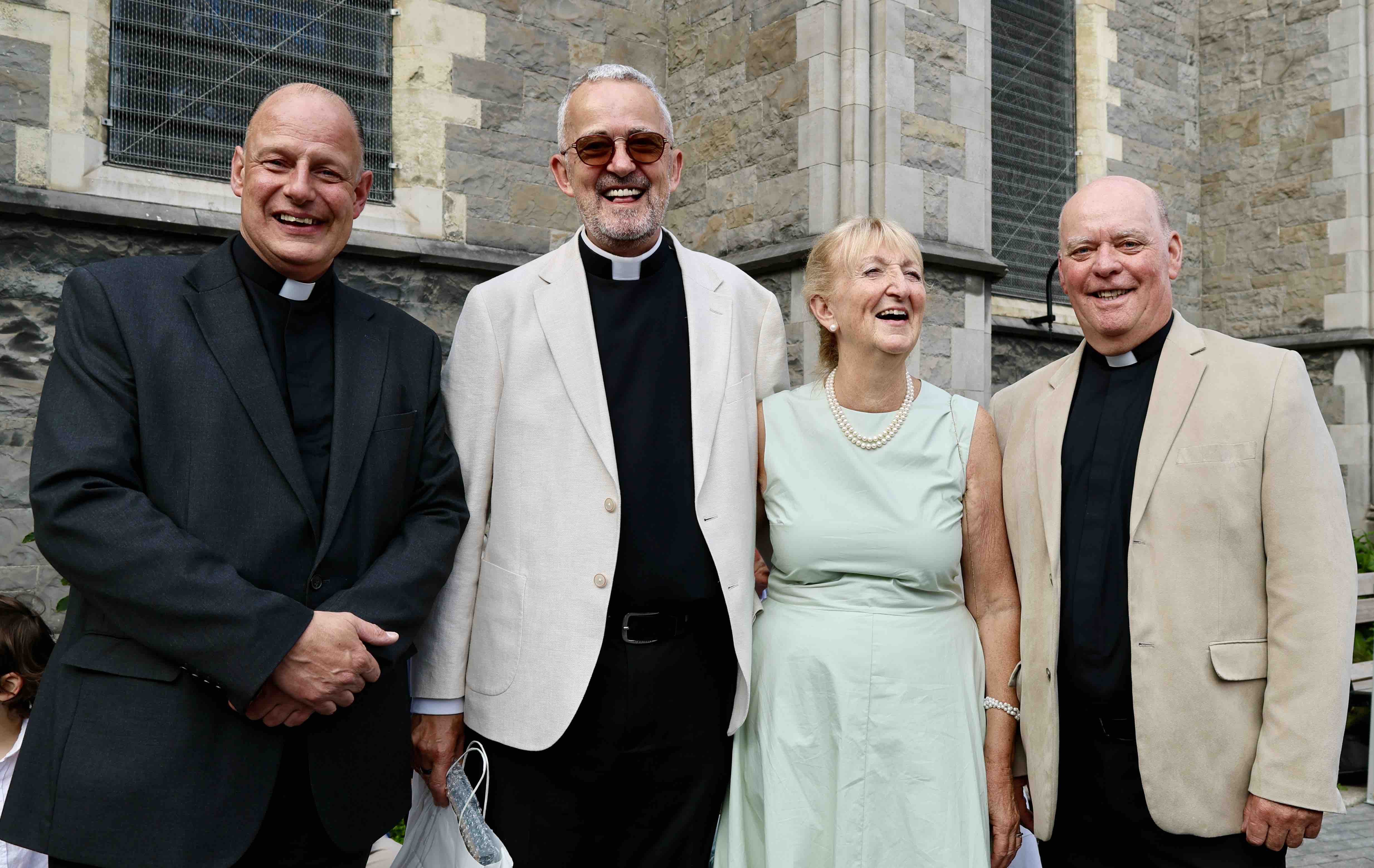 Canon Roy Byrne, Dean Dermot Dunne, Celia Dunne and the Ven Ricky Rountree.