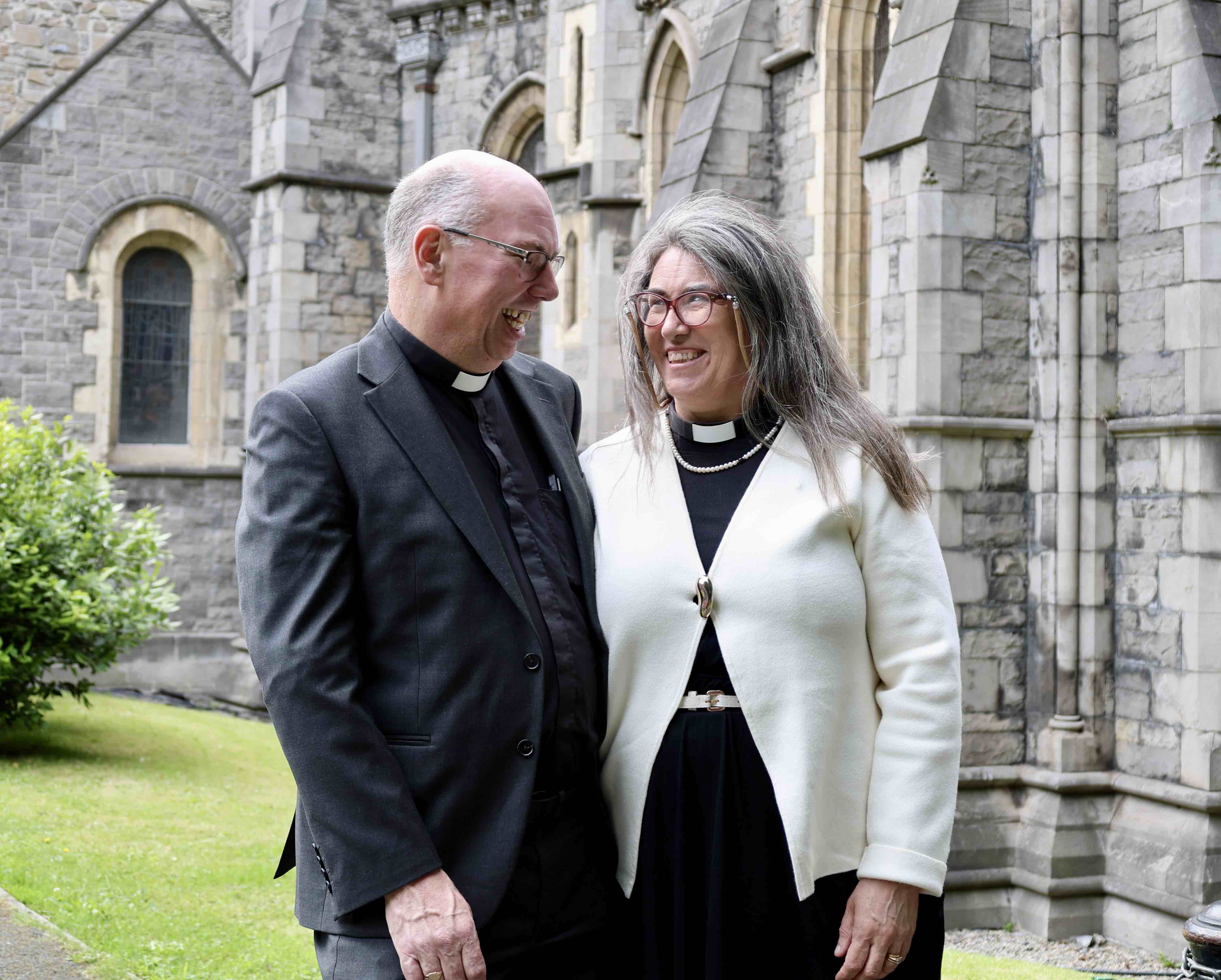 Bishop-elect Andrew Orr and his wife Dean Susan Green.