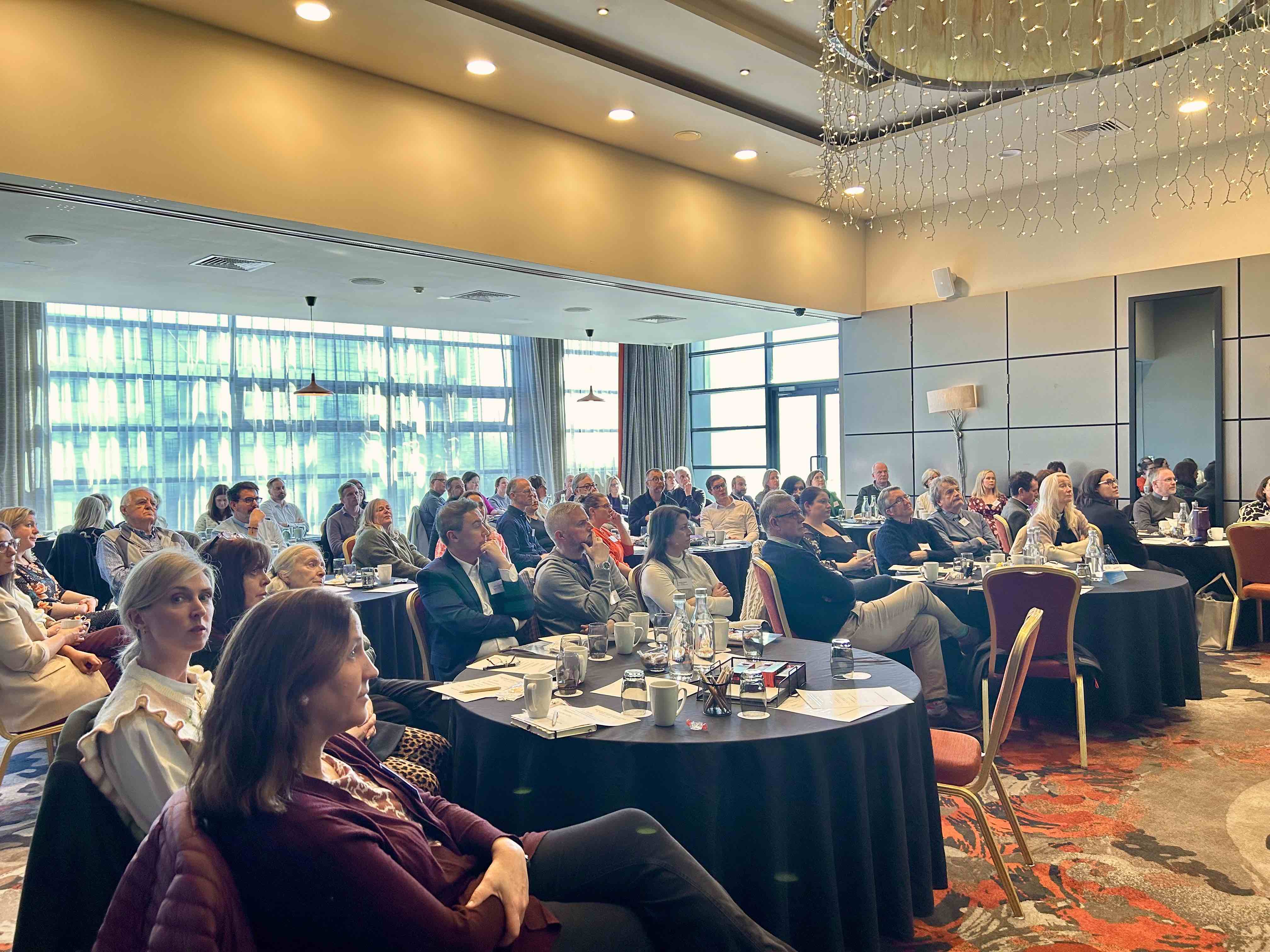 Chairs of boards and school prinicipals at Patron's Day.