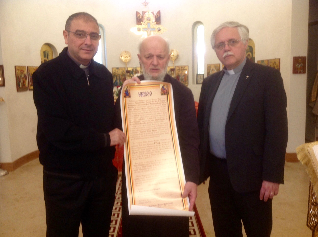 In the Romanian Orthodox Church in Broadstone, Dublin, yesterday