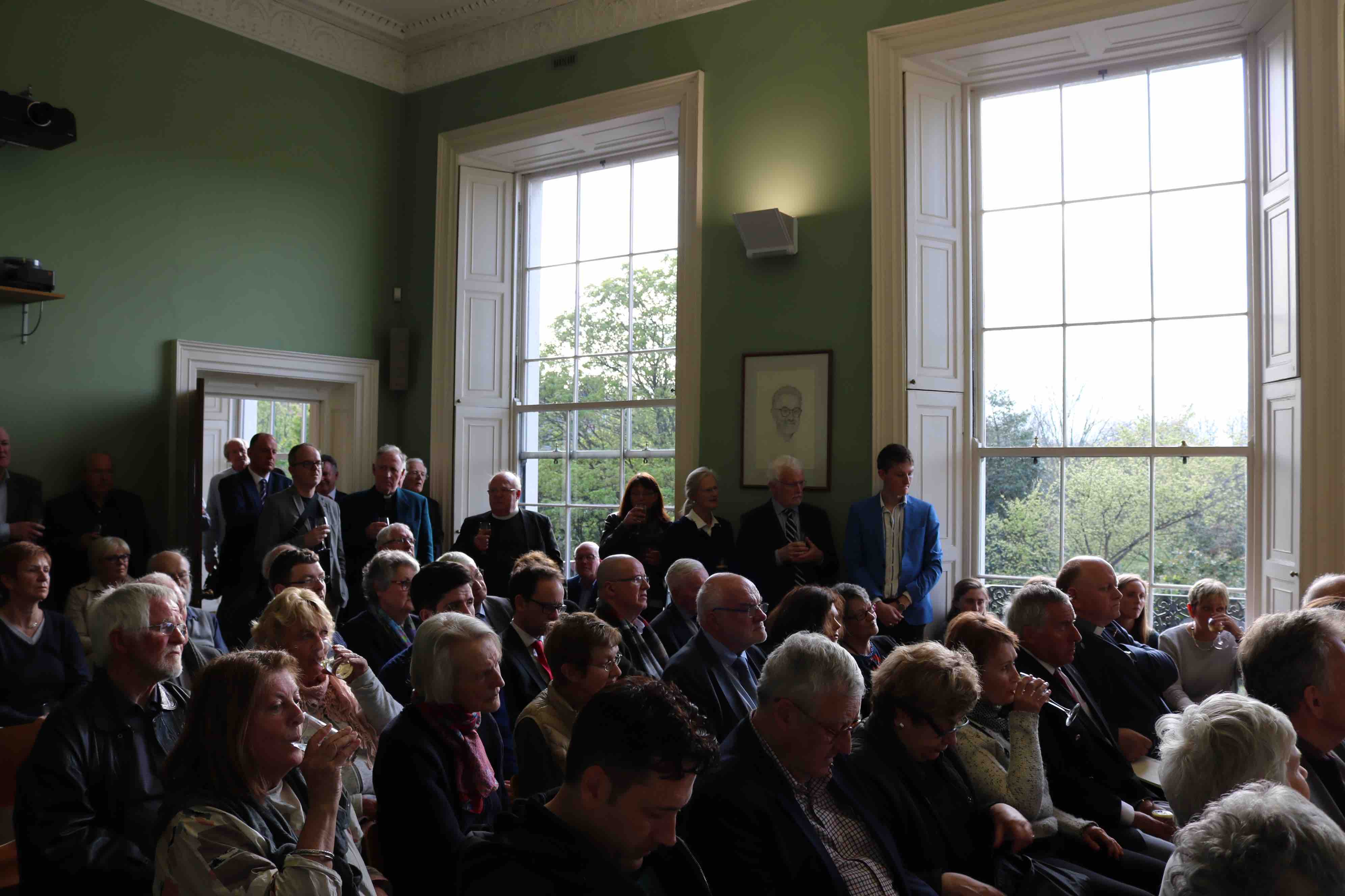 The audience at the launch of 'A Visual Window to an Ecclesiastical World' in the IAA.