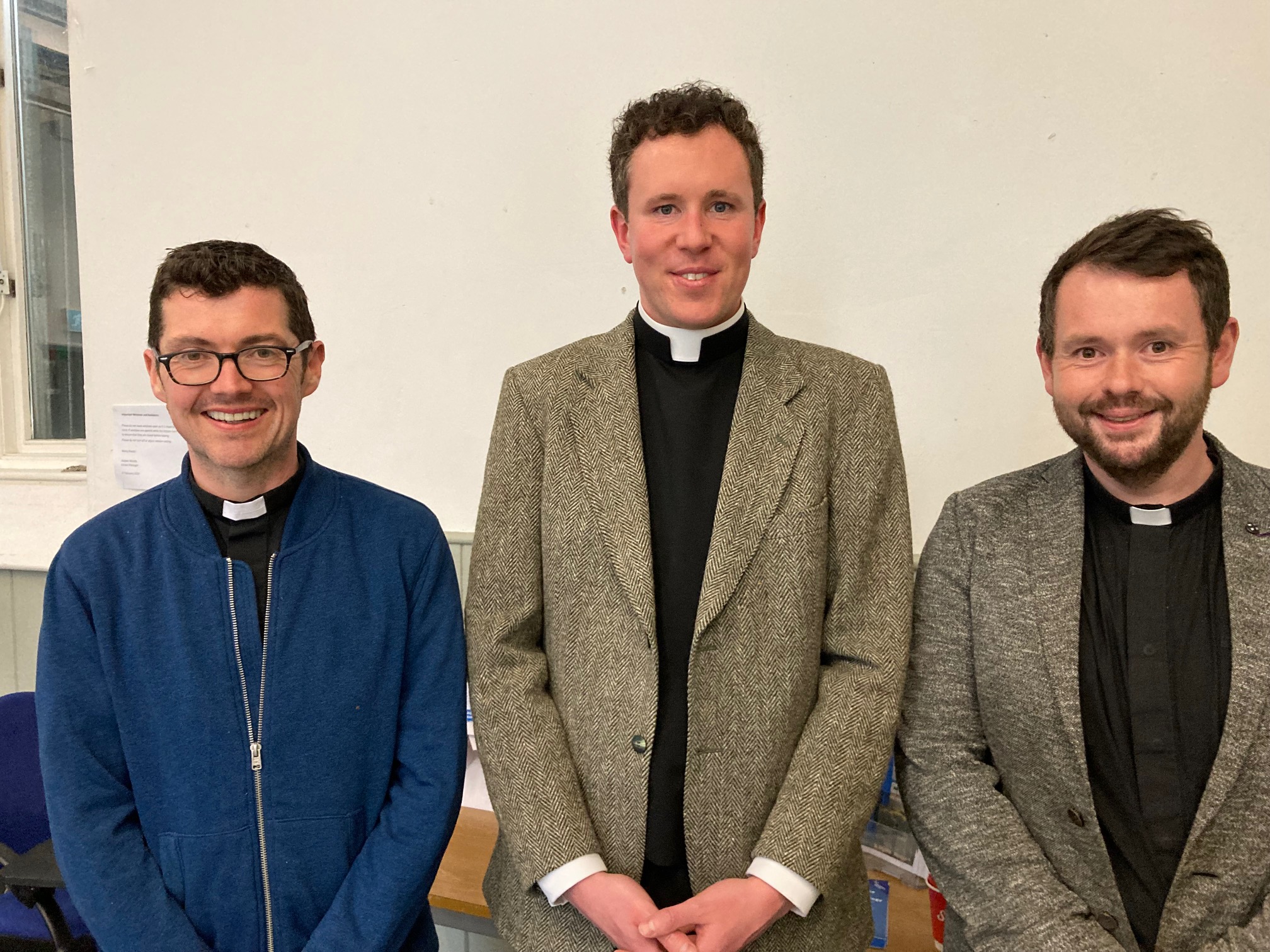 Revd Chris Mac Bruithin, Revd Sean Hanily and Revd Mark Gallagher.