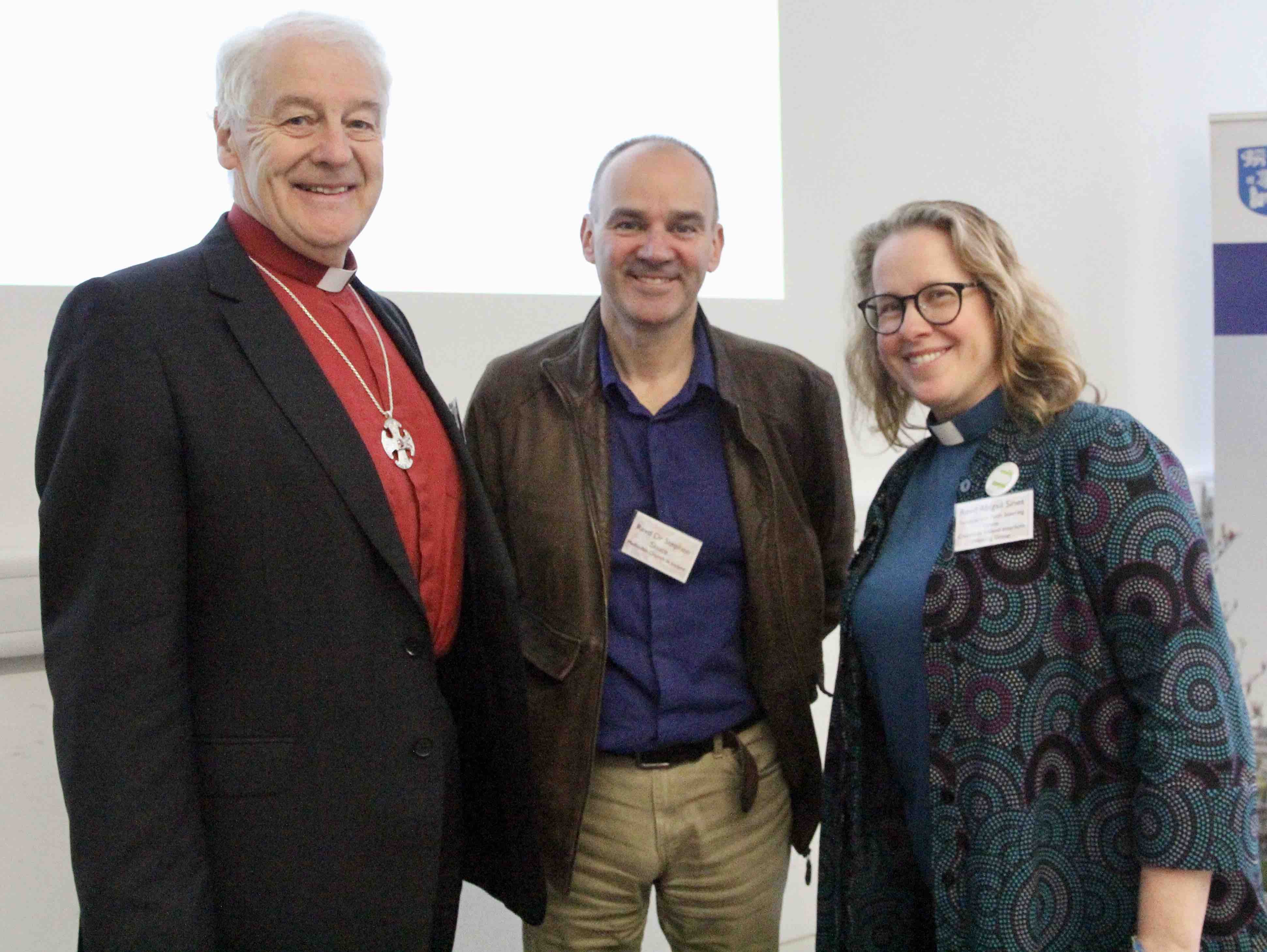 Archbishiop Michael Jackson, the Revd Dr Stephen Skuce and the Revd Abigail Sines.