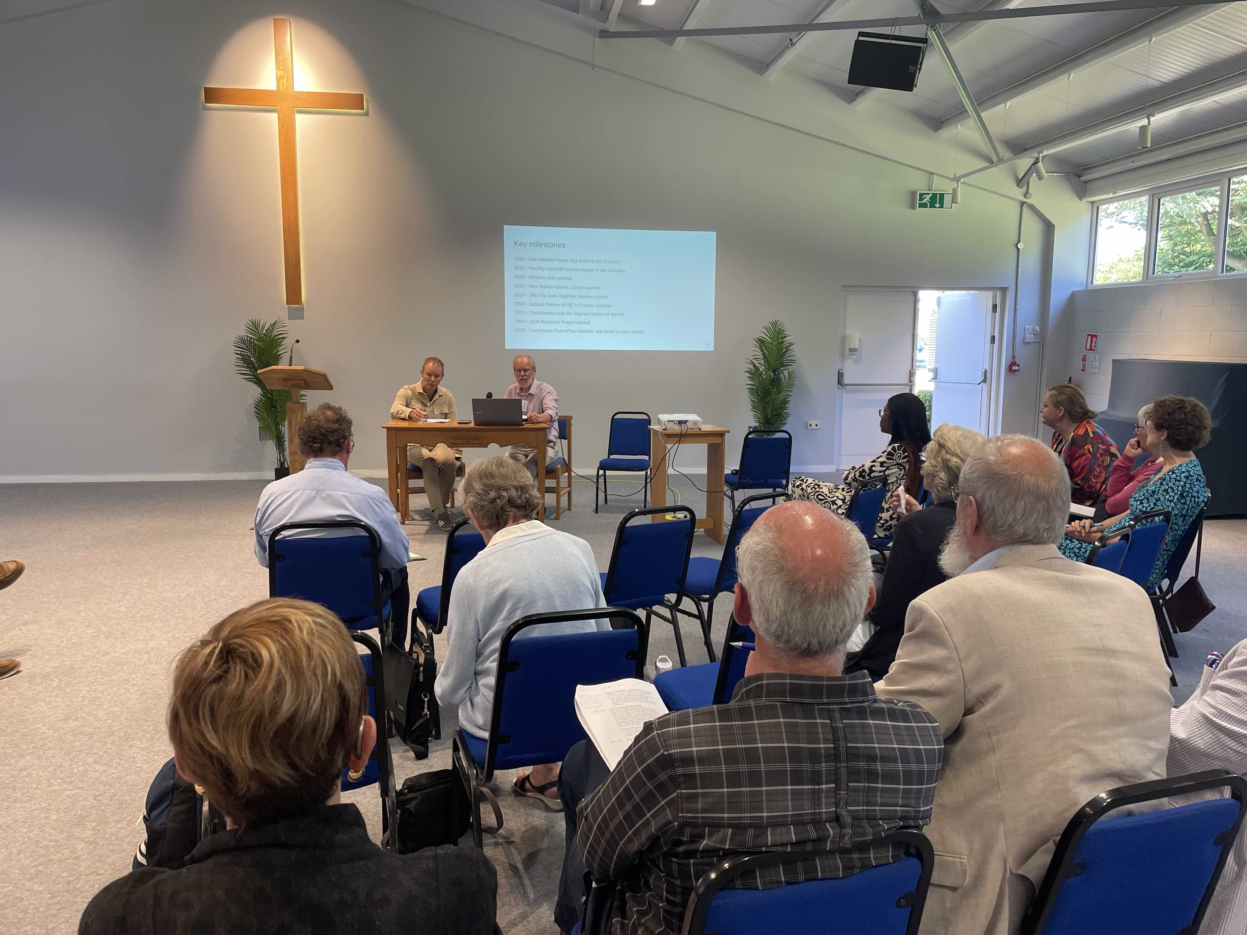 Ed Peterson and Edwin Graham of the Northern Ireland Interfaith Forum.