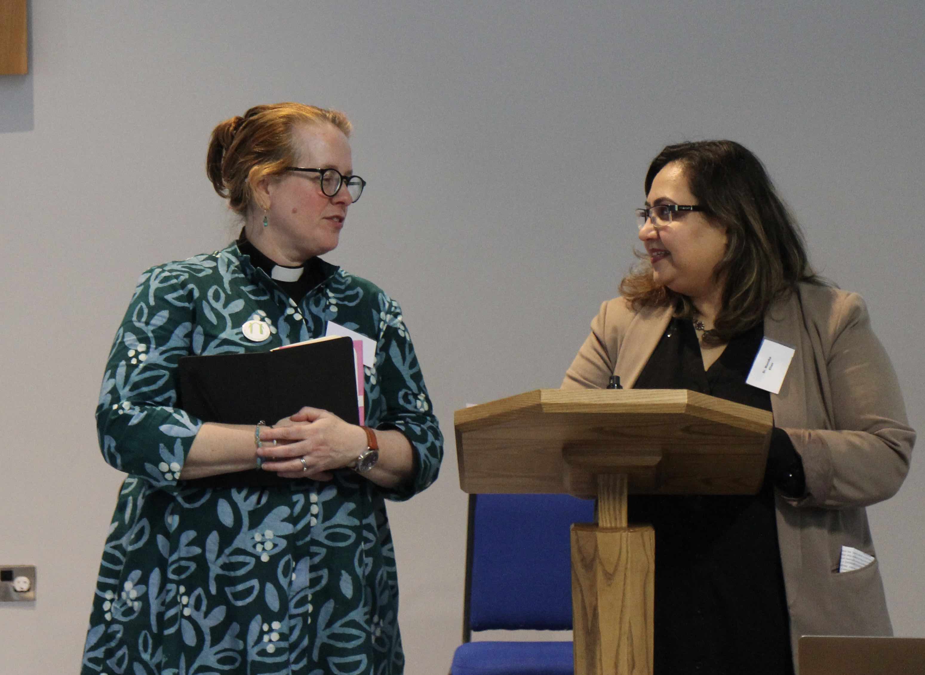 Dean Abigail Sines and Dr Manizha Khan.