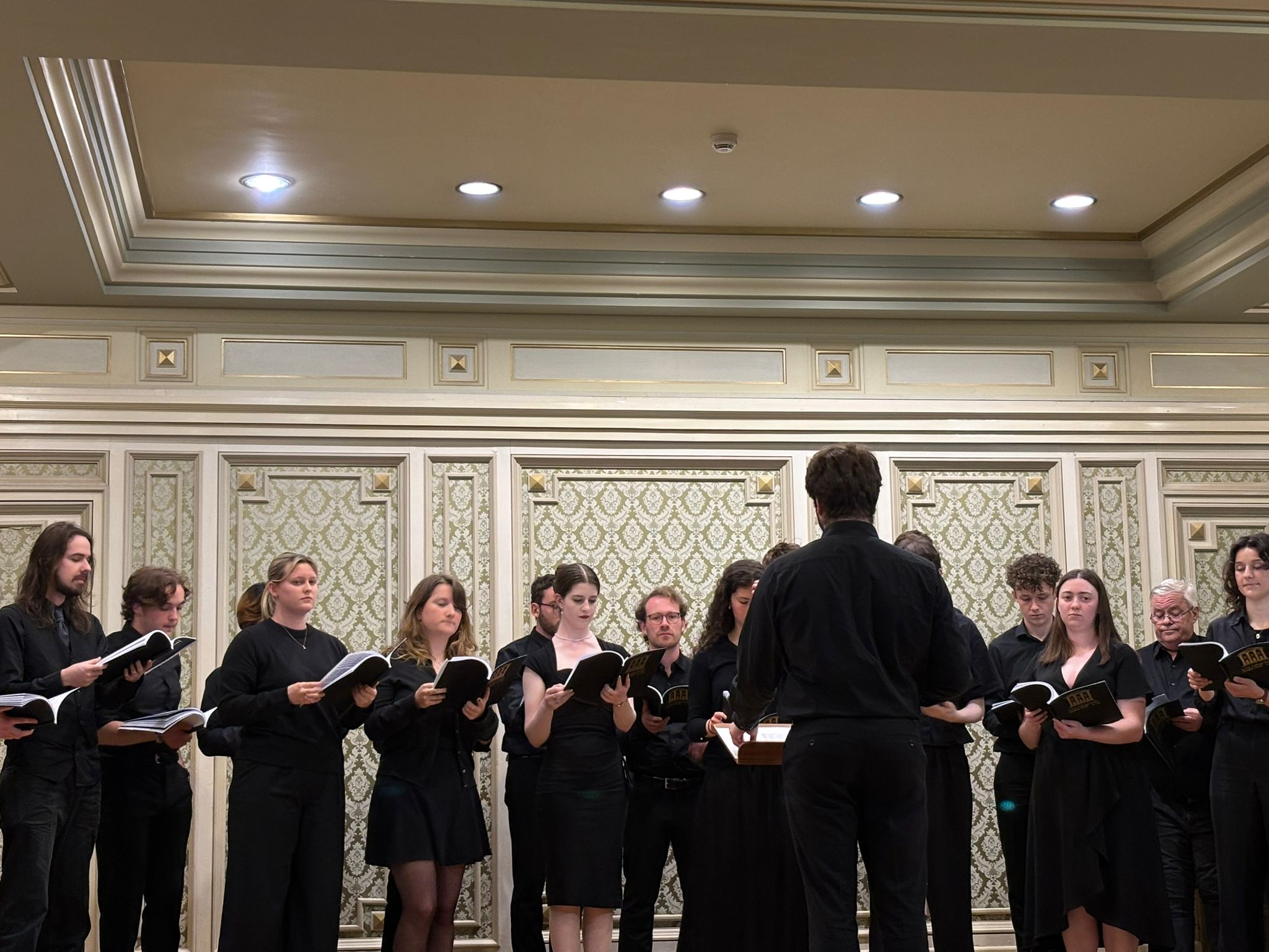 The Chapel Choir in concert at the Romanian Atheneum.