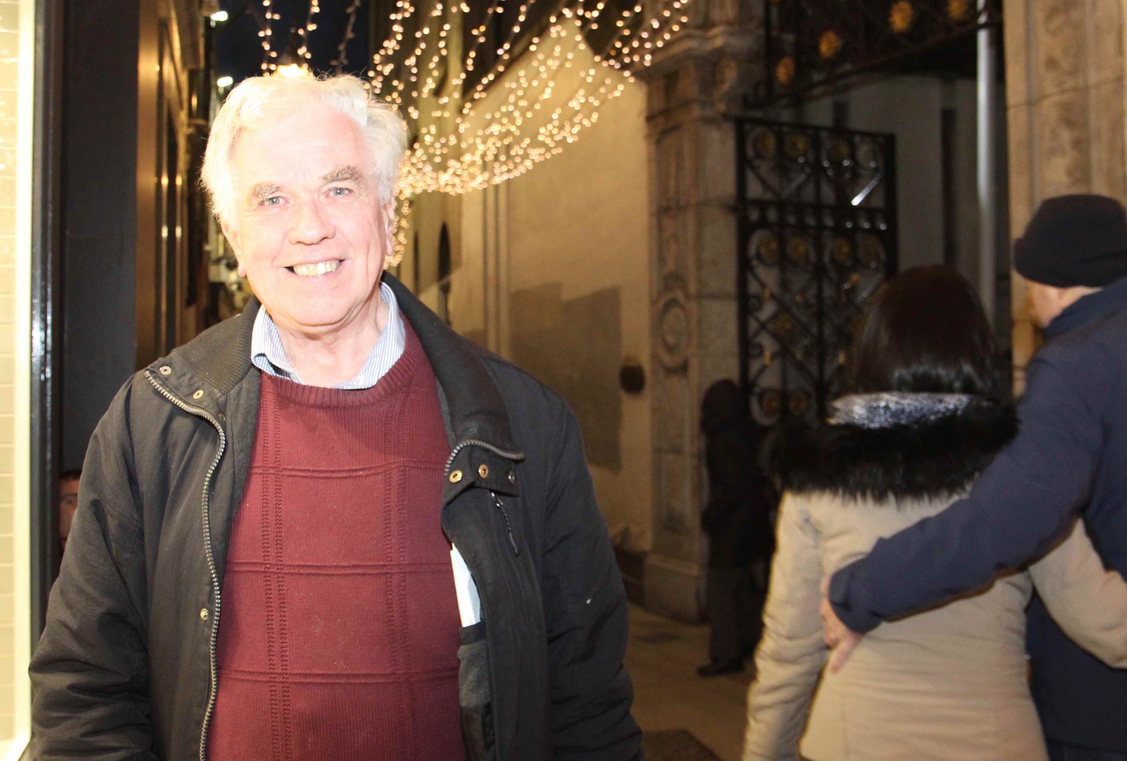 Fr Peter McVerry on the Walk of Light.