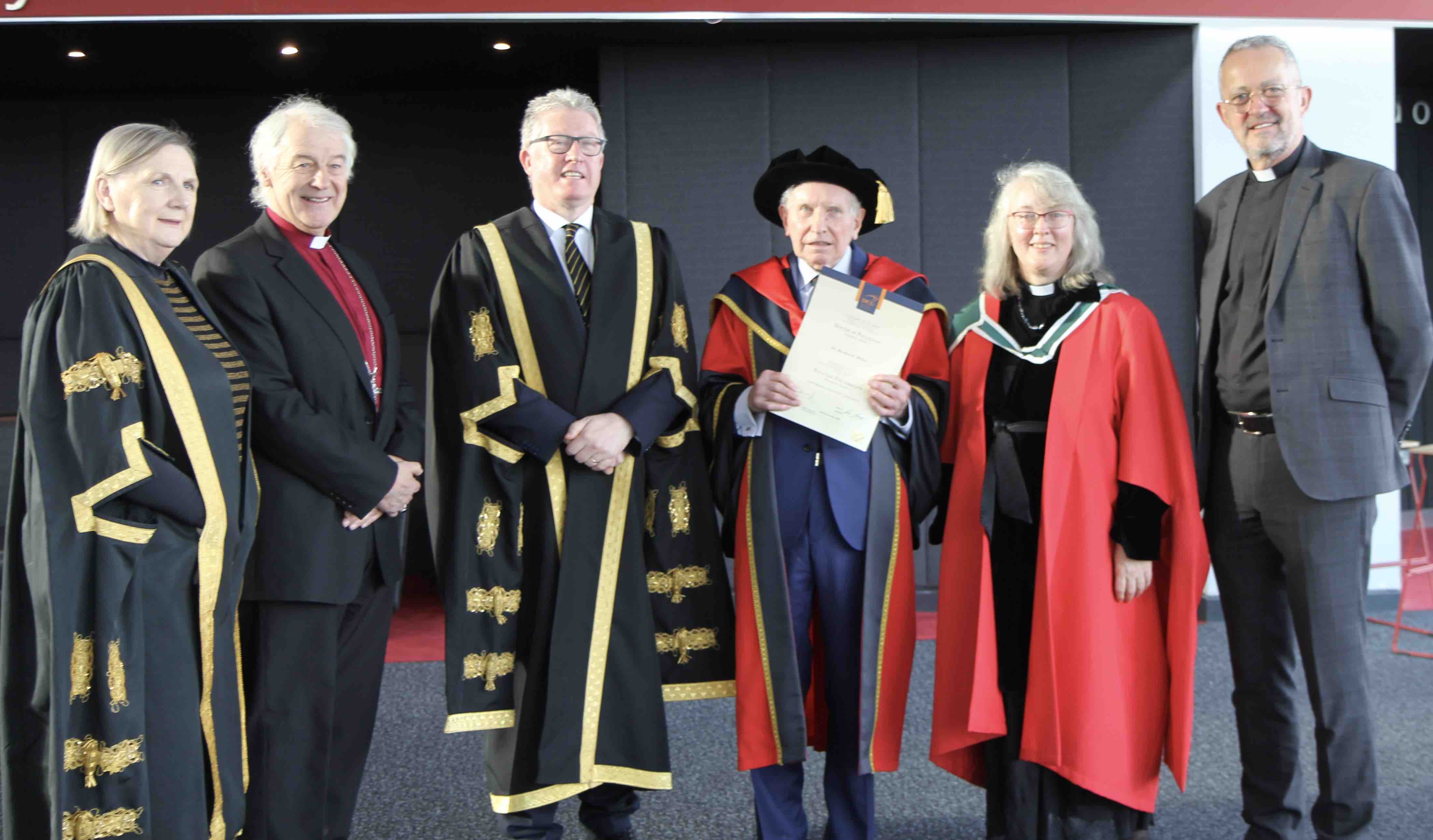 Ms Brid Horan, Archbishop Michael Jackson, Prof Daire Keogh, Dr Kenneth Milne, the Revd Prof Anne Lodge and Dean Dermot Dunne.