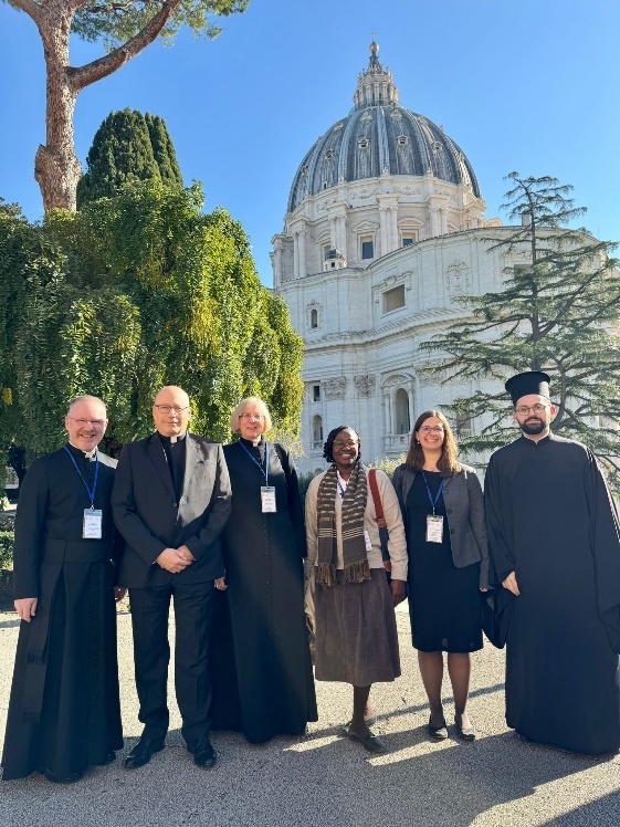 The Revd David White (left) with some members of the working group.