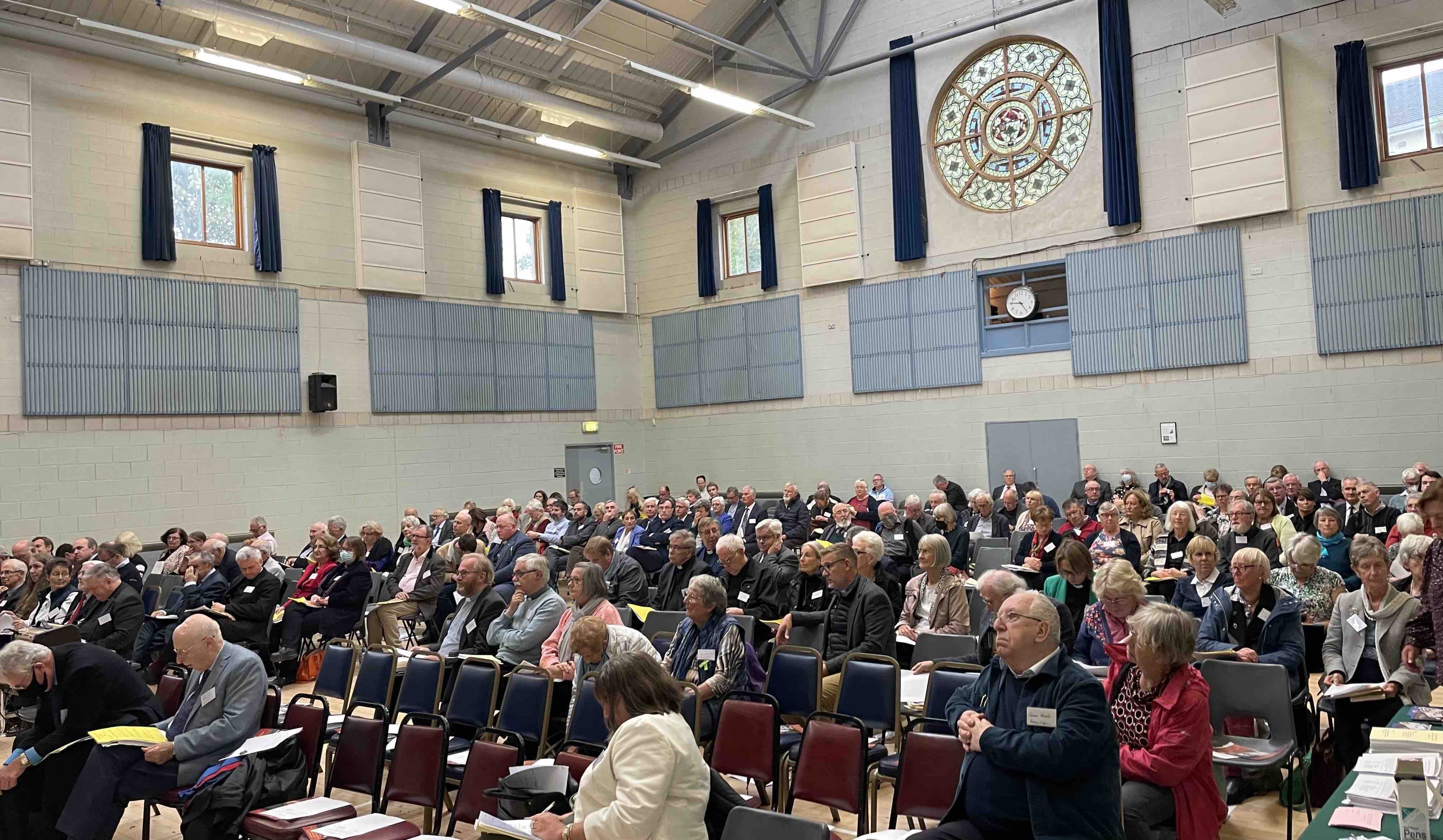 Members of Diocesan Synods gathered in Taney Parish Centre.