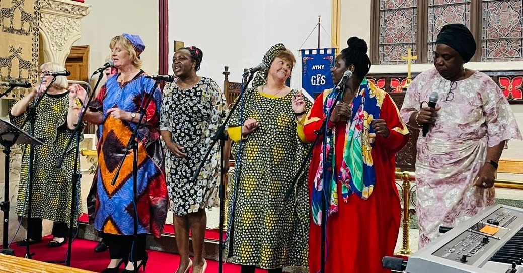 The Gospel Choir in action in St Michael's Church.