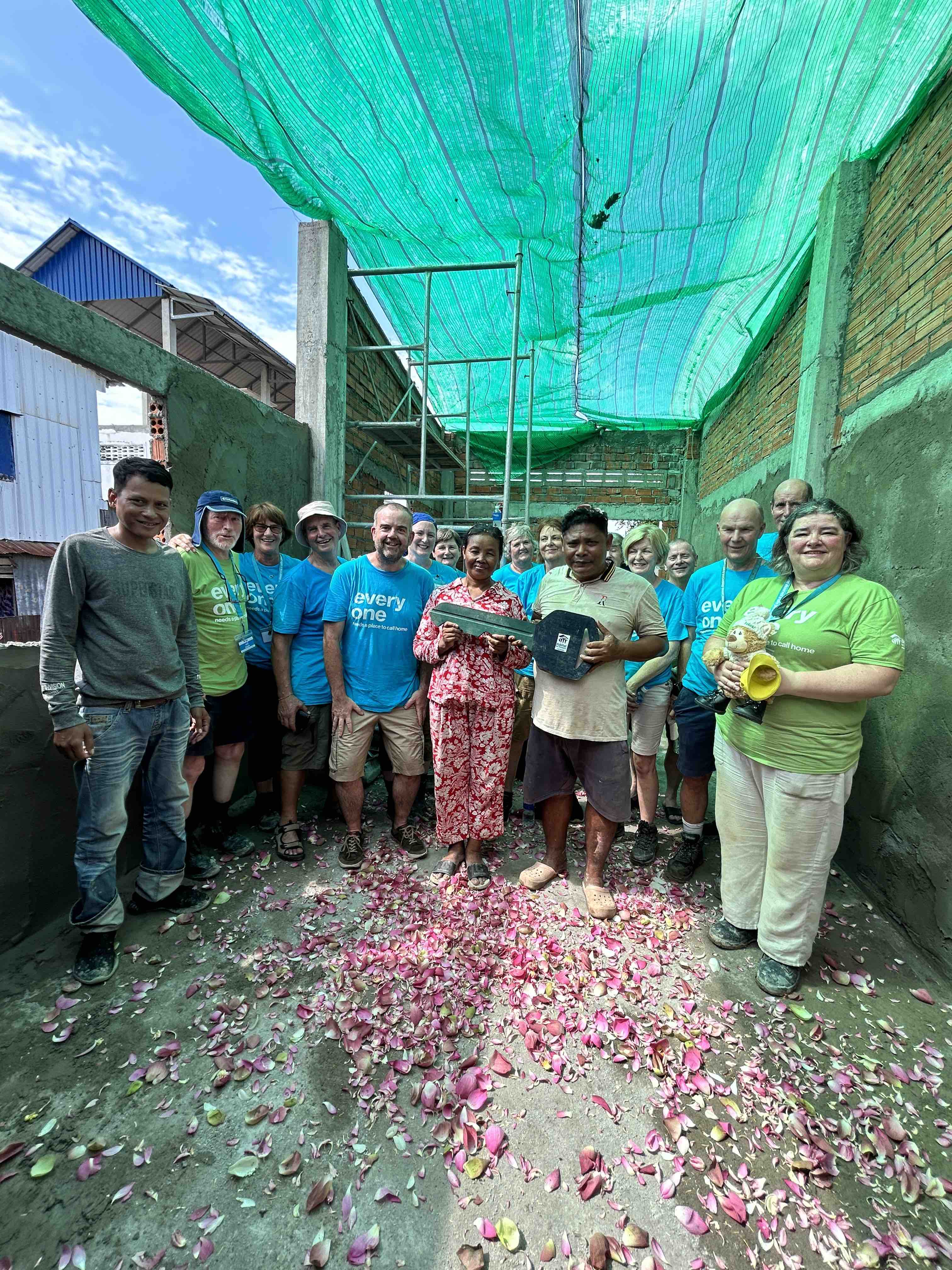 Home handover celebration as parishoners from Castleknock and Mulhuddart with Clonsilla handover a new home to Sreymao and Kosal which they built in association with Habitat for Humanity in Cambodia.