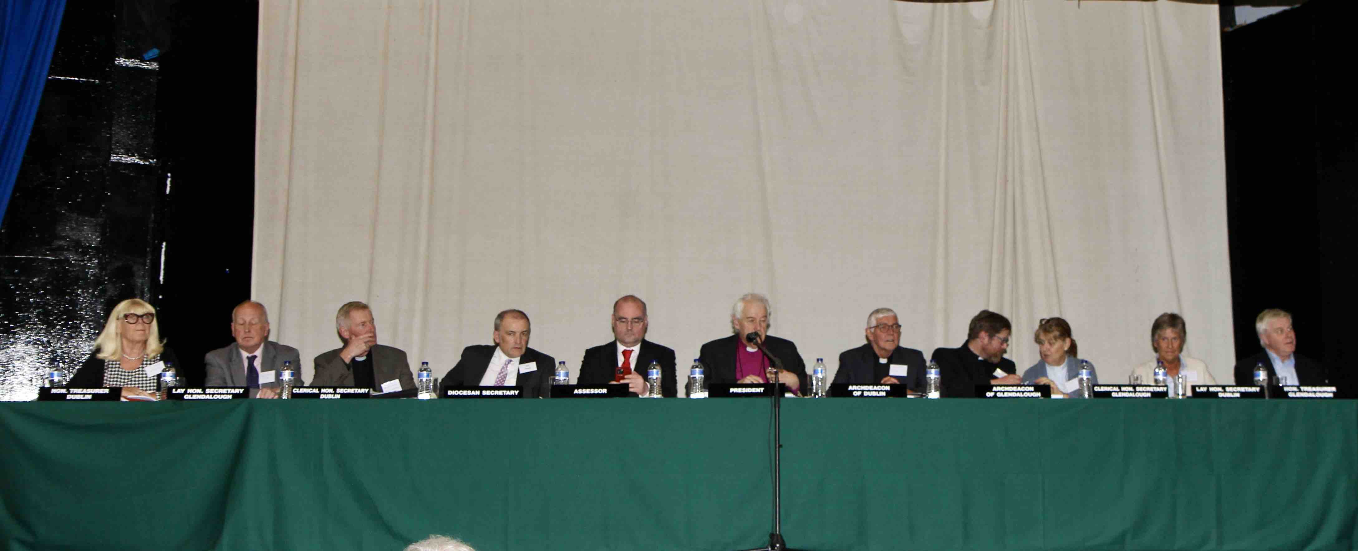 Synod top table.