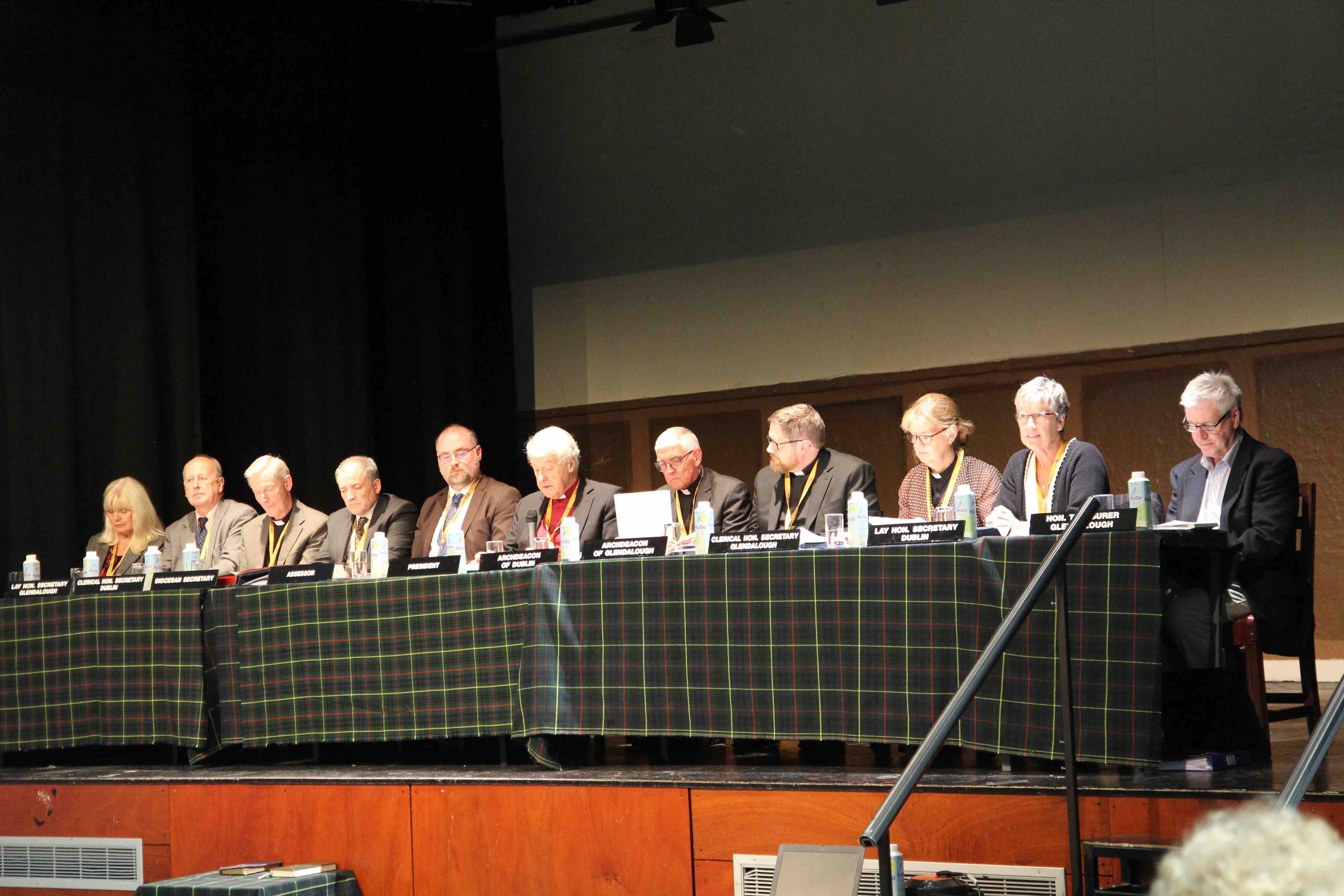 Diocesan Synod 'top table'.