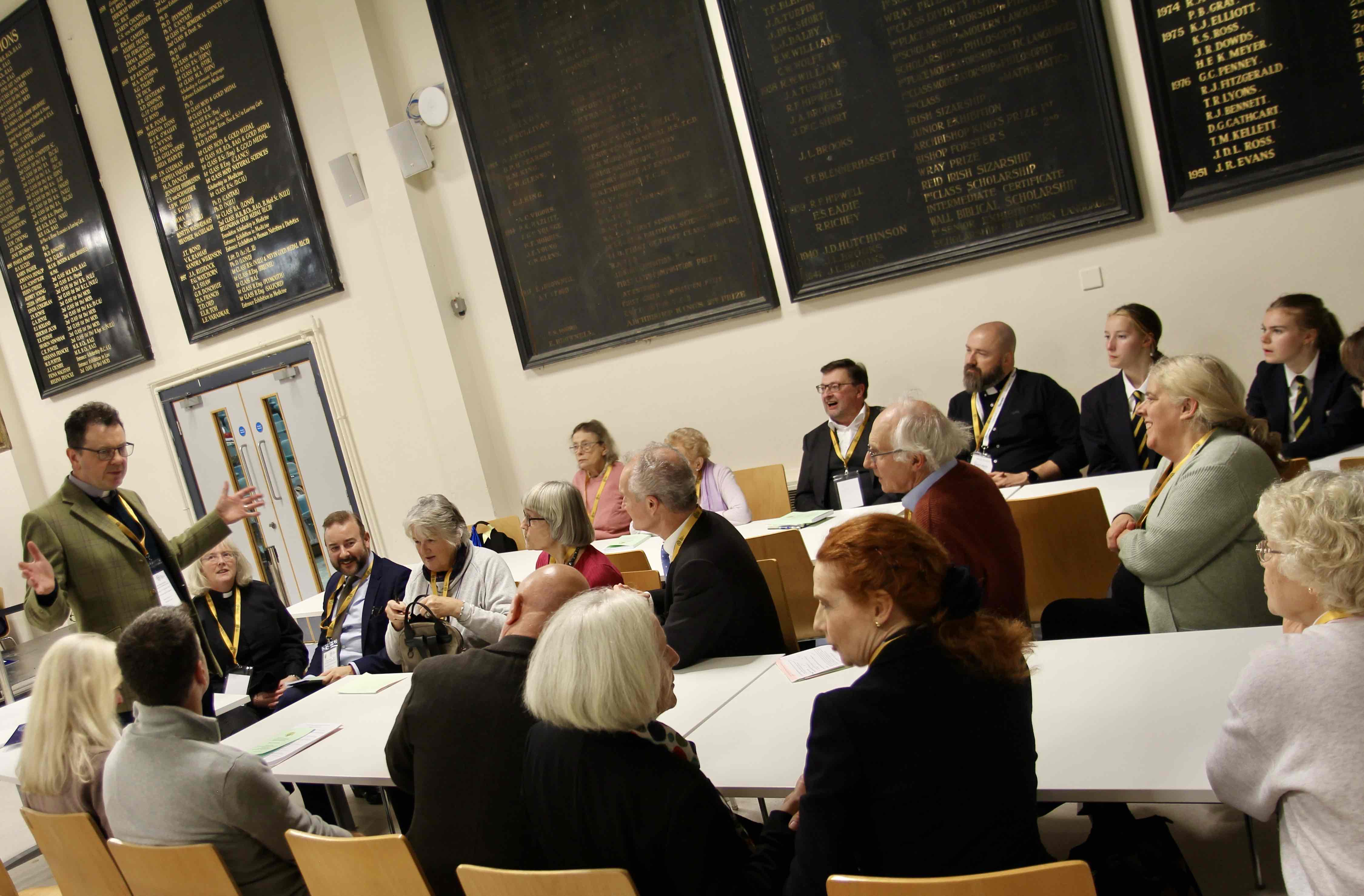 One of the break out groups in action.