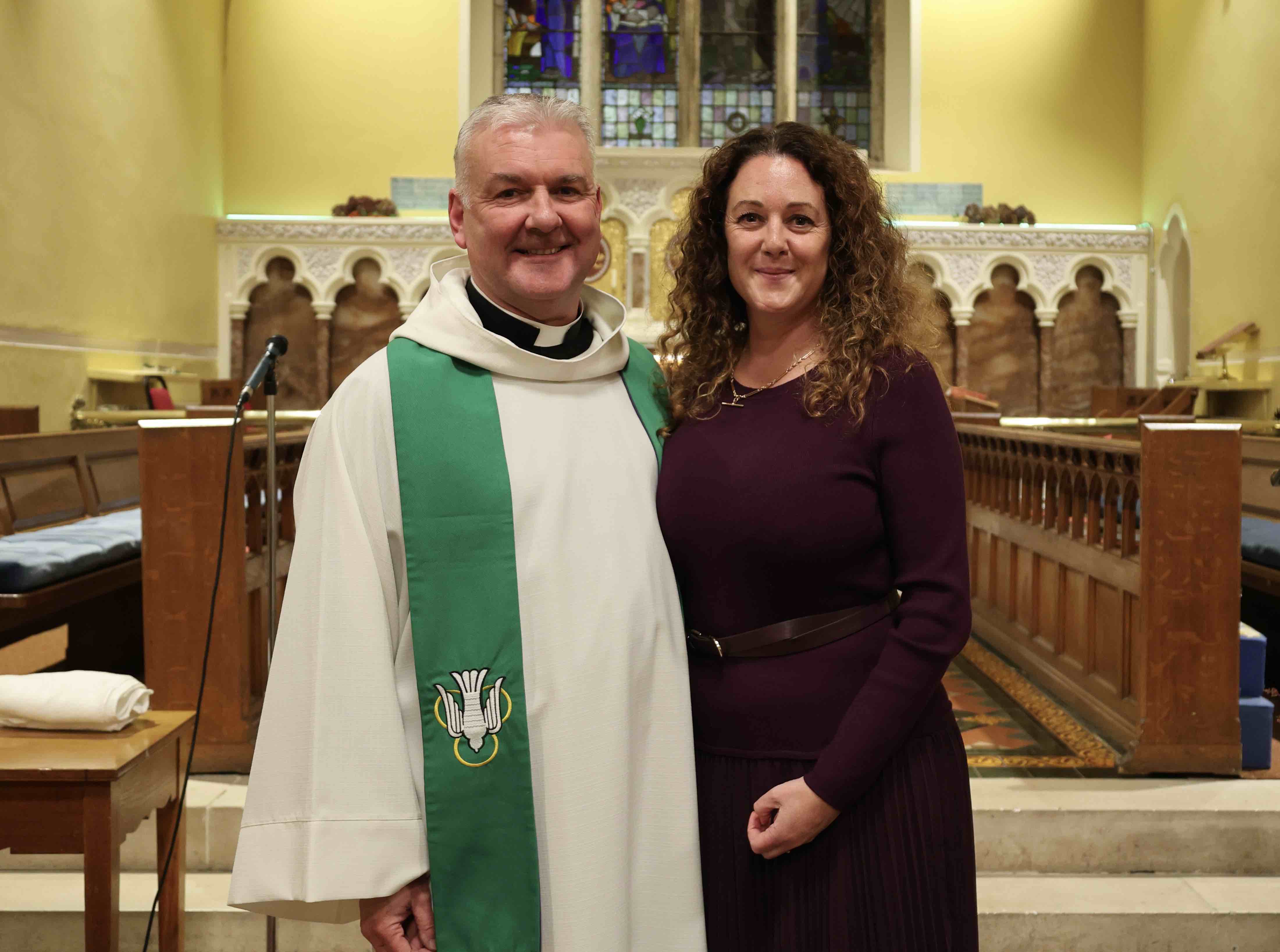 The Revd Mike Buchanan and his fiancee Jill.
