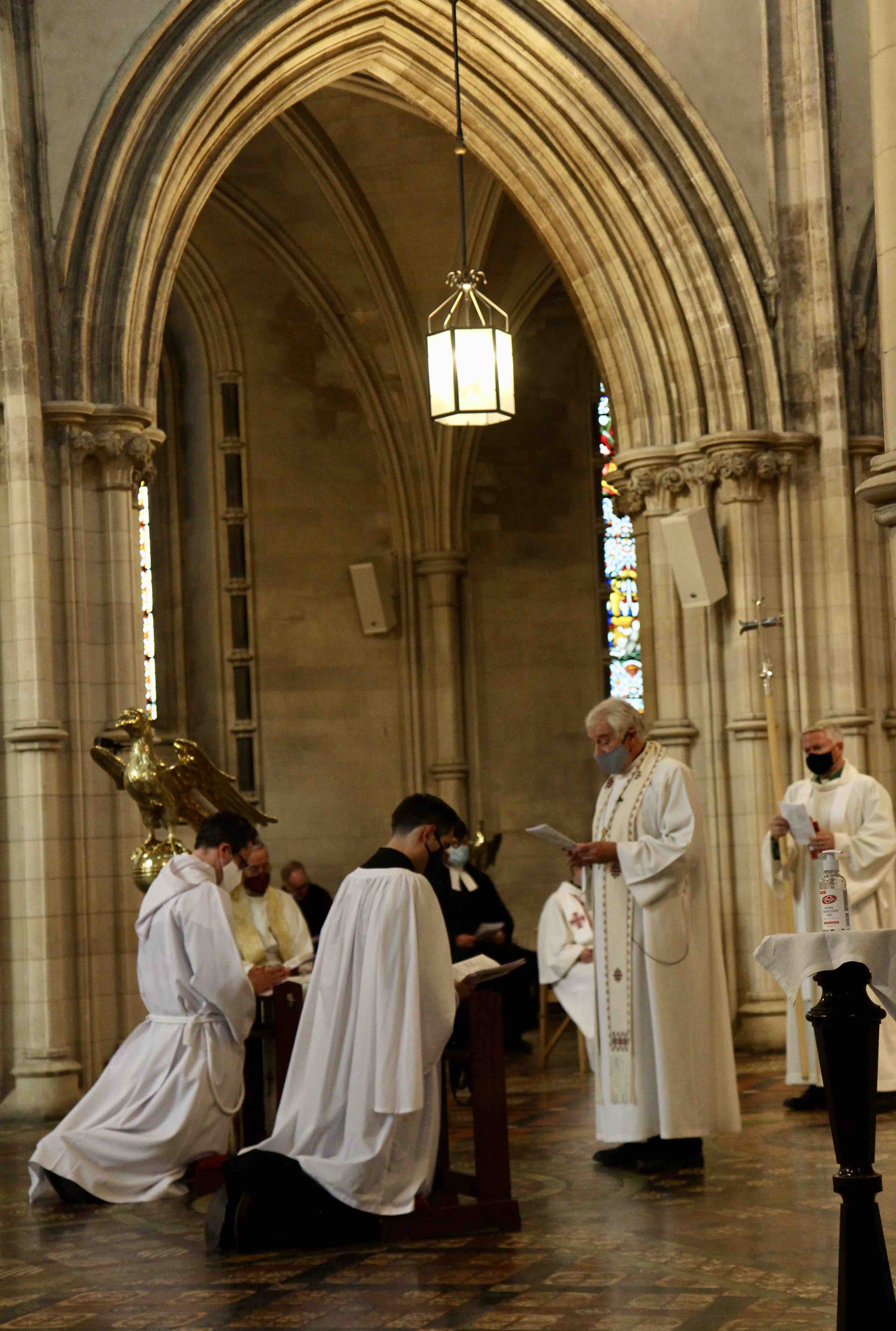 The Revd Edwin Aiken and the Revd Alexander Chisnall are ordained Deacons by Archbishop Michael Jackson.