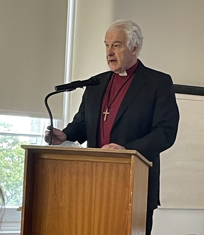 Archbishop Michael Jackson speaking during the Mater Hospital's Mission Week. (Photo: Mater Hospital Mission on X)