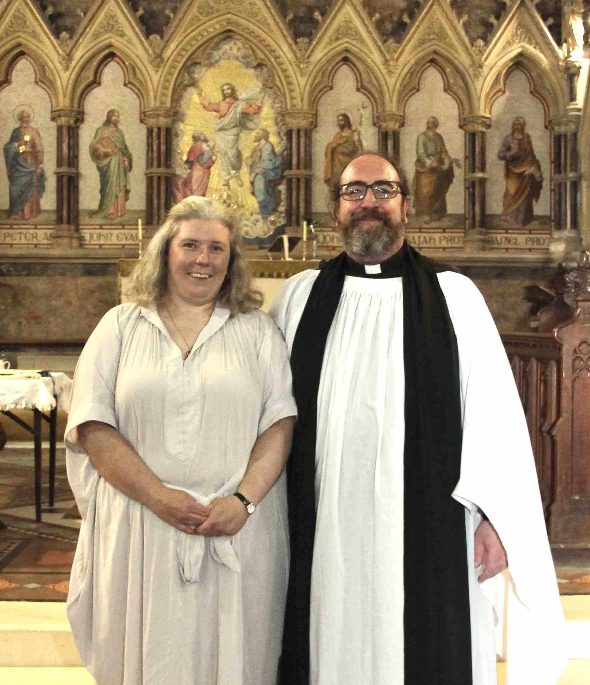 Dr Catherine Smith and the Revd Dr Leonard Madden.