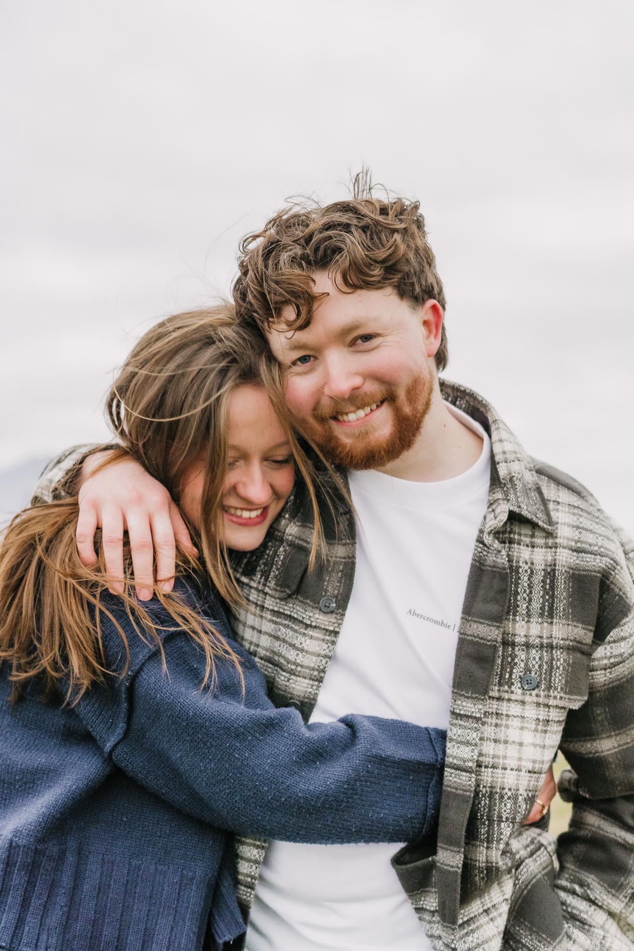 Aaron Halliwell and his fiancee Lauren Graham.