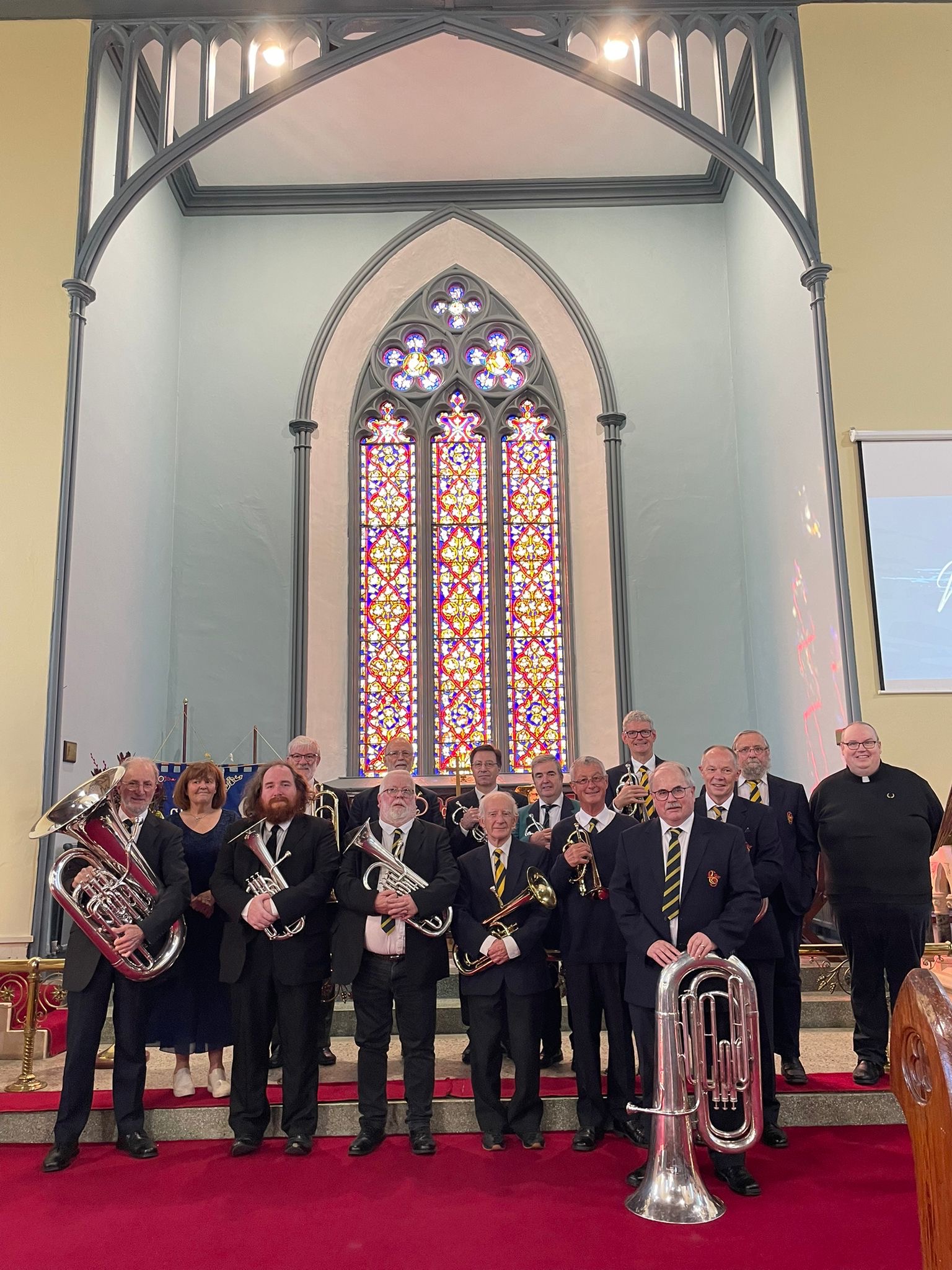 The Stedfast Band in St Michael's Church. Athy. (Photo with thanks to Sue)