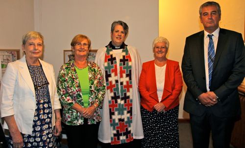 The Revd Ruth Noble and Church Wardens