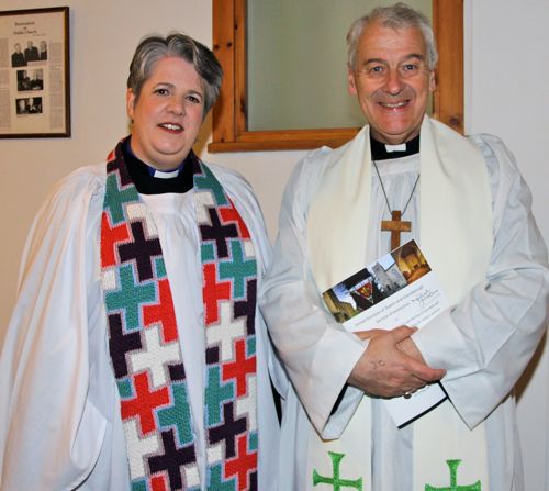 The Revd Ruth Noble and Archbishop Jackson