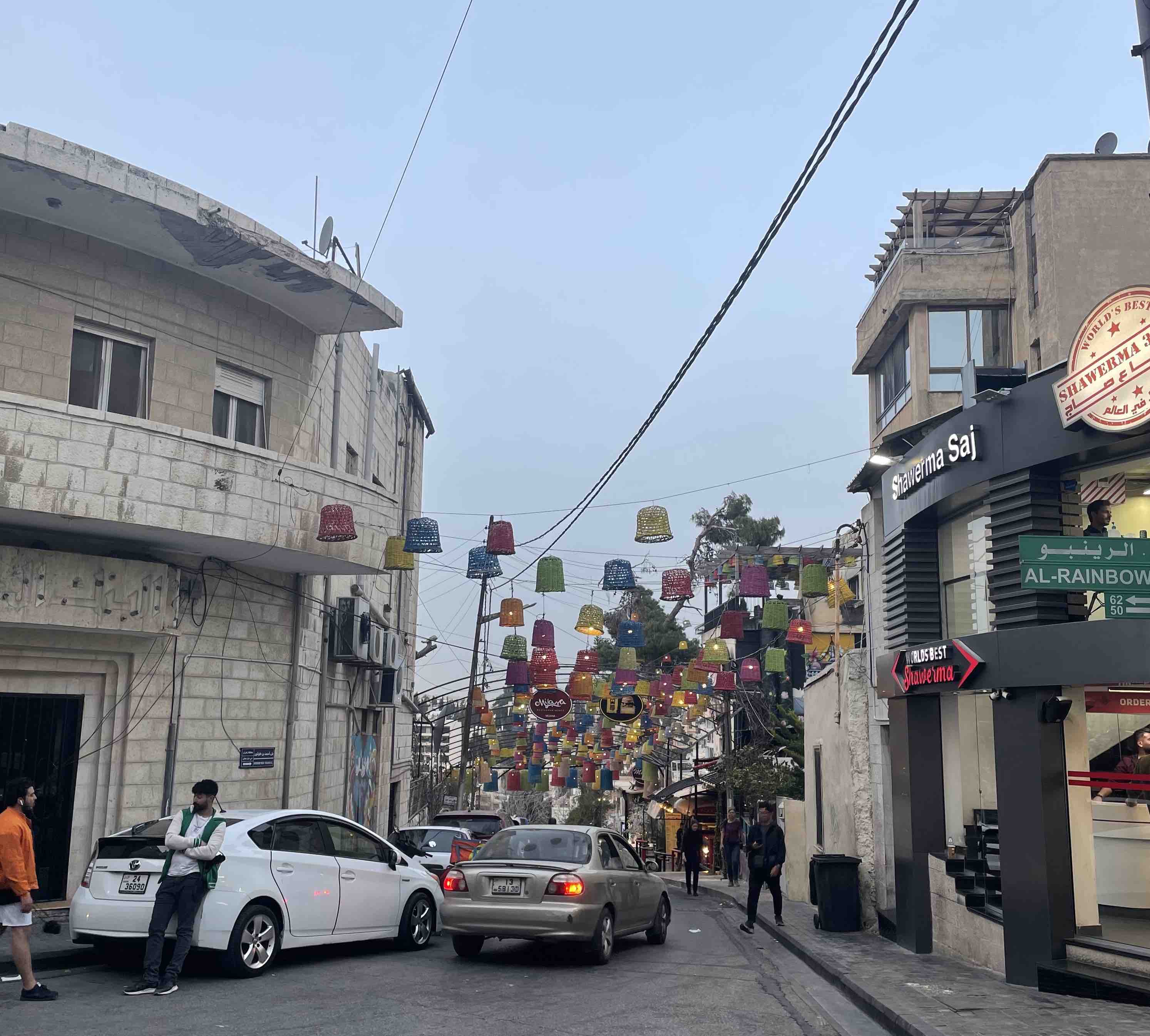 The neighbourhood of the Redeemer Church in central Amman.