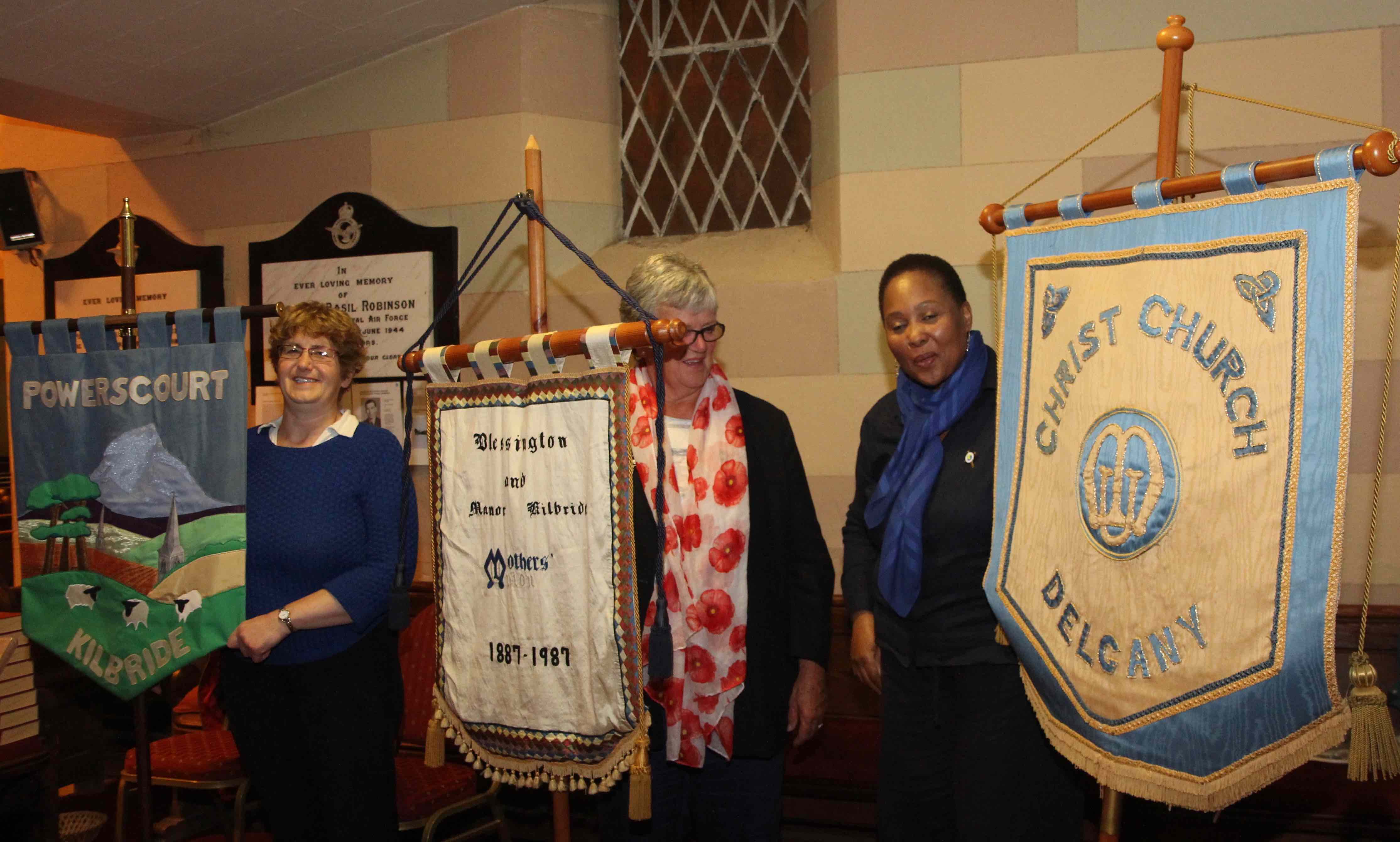 MU members and their banners at the Diocesan Festival Service in Monkstown Parish Church.