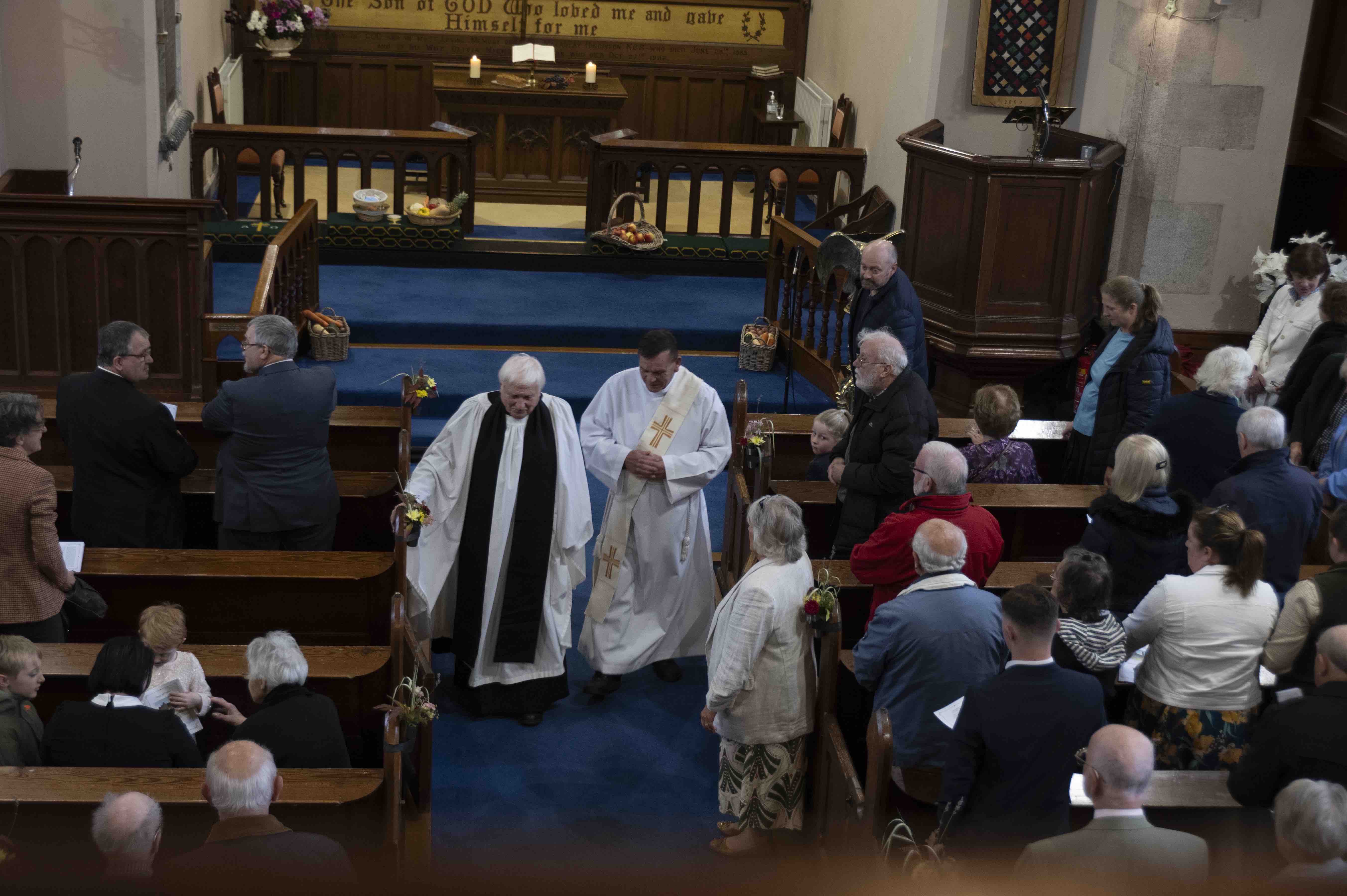 Archdeacon Edgar Swann and the Revd Deacon Gerry Malone. (Photo: Barry Hamilton)